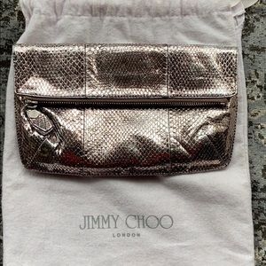 Snakeskin clutch